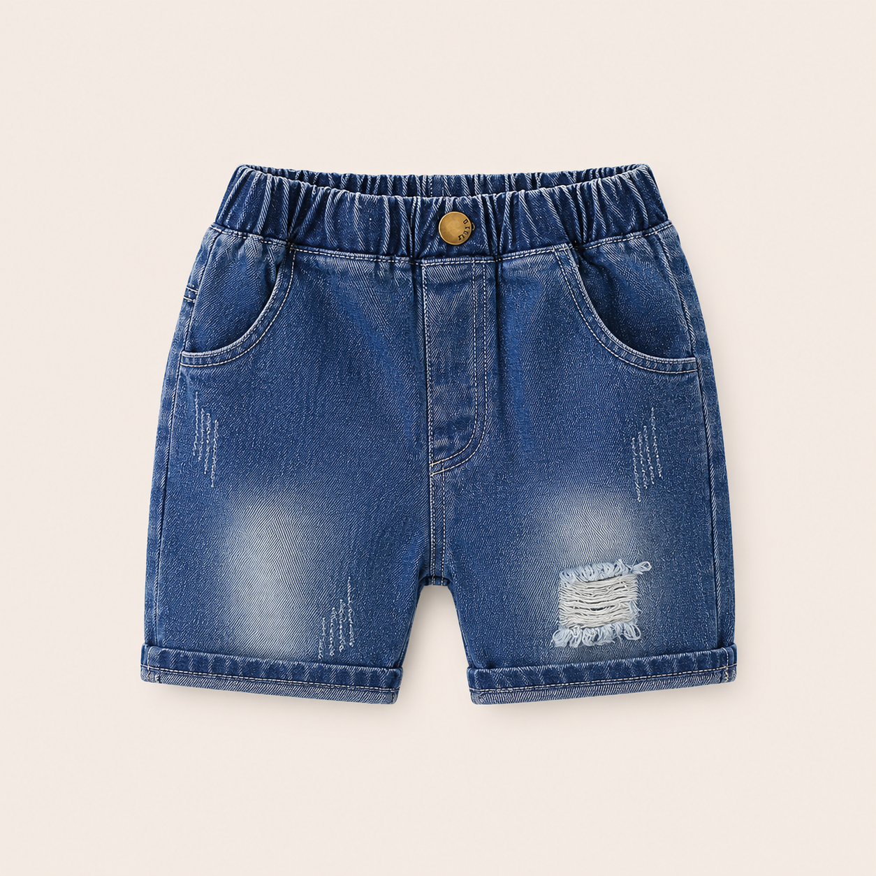 Jongens Denim Short met Ripped Details | 2 kleuren