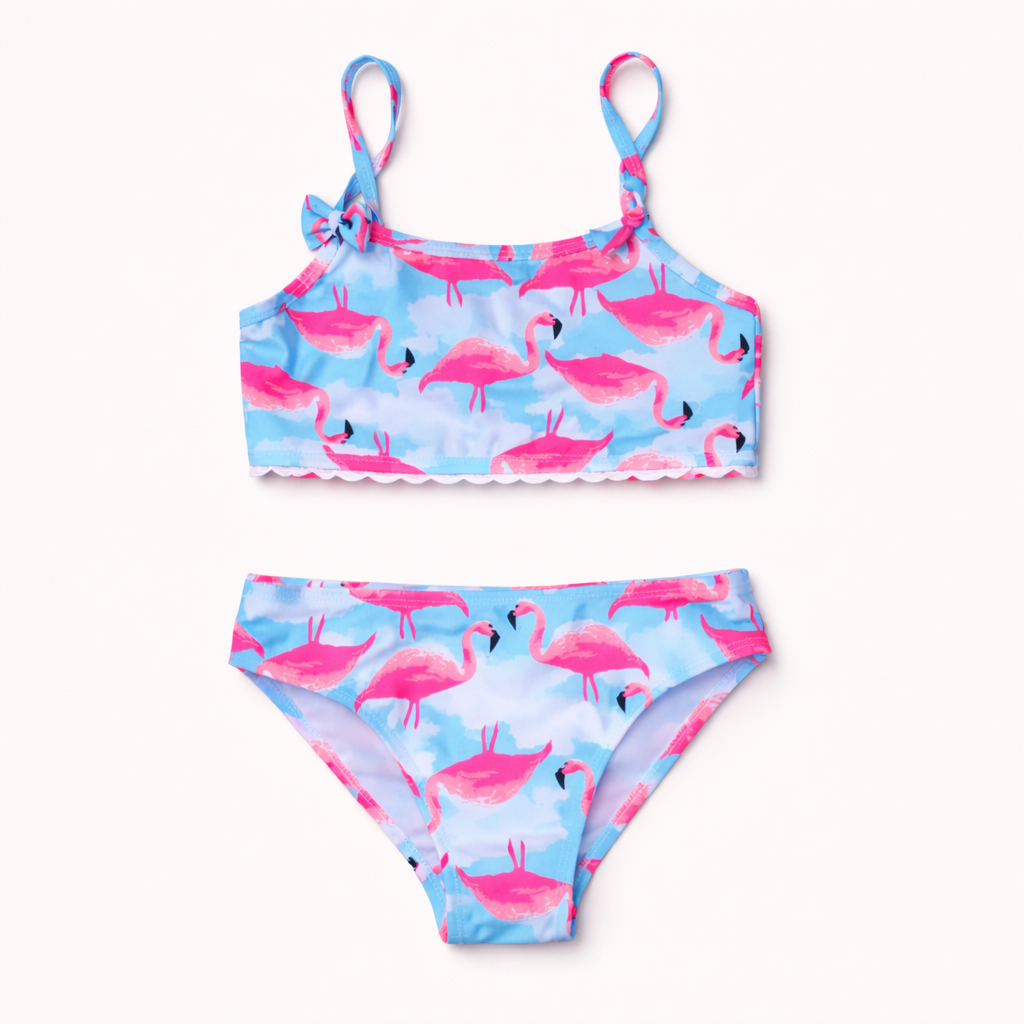 Meisjes bikini set 2-delig flamingo