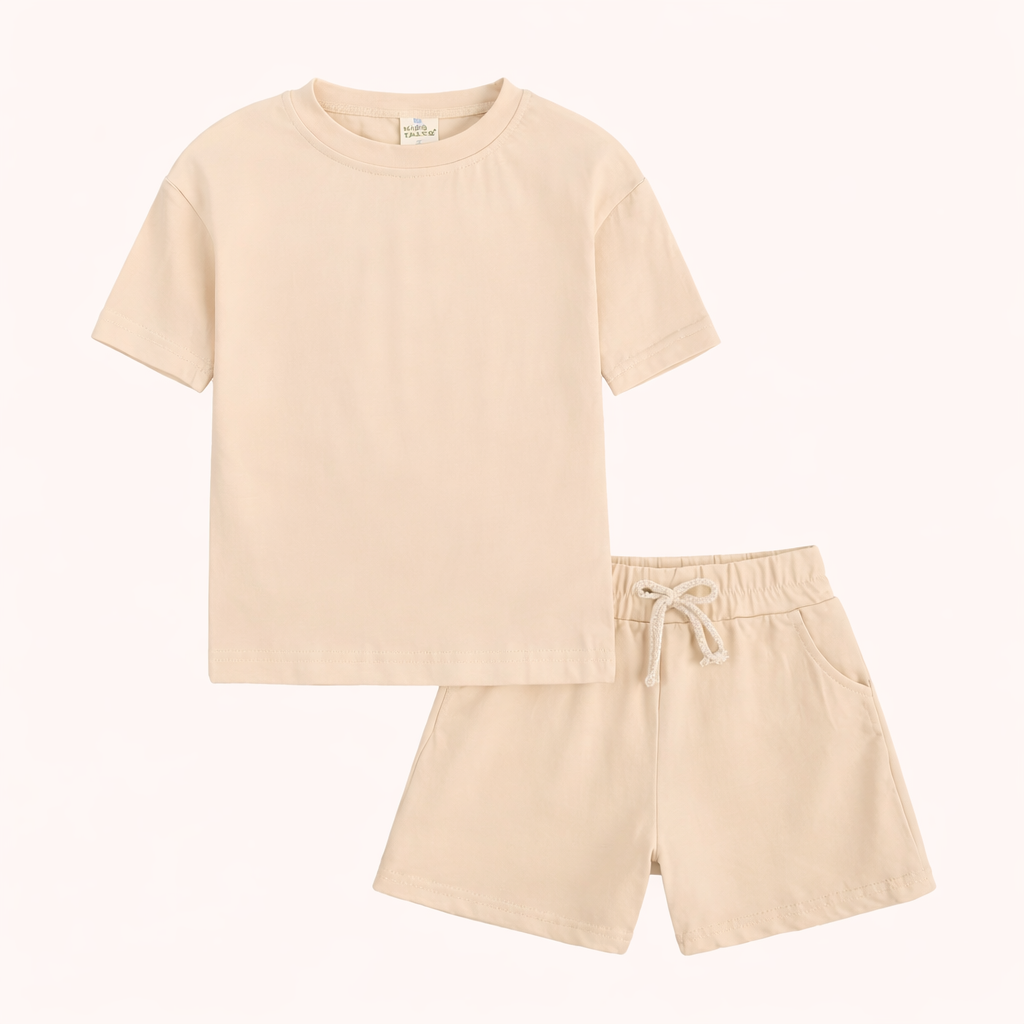 Sportief Zomercomfort – 2-Delige Jongensset met T-Shirt en Shorts
