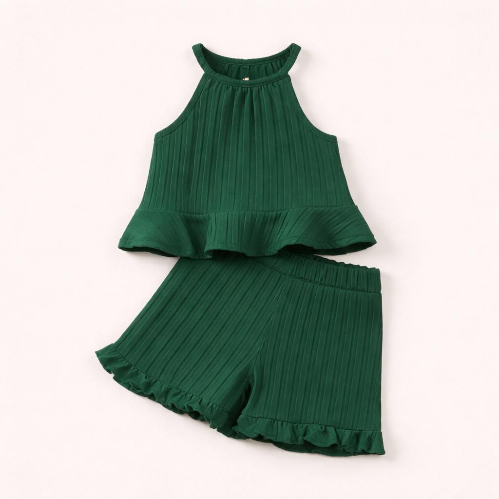 Meisjes zomer set 2-delig – ruffle top & short