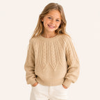 Meisjes Basic Trui met Ronde Hals | 3 kleuren