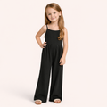 Meisjes jumpsuit zomer – spaghetti bandjes & wijde pijpen