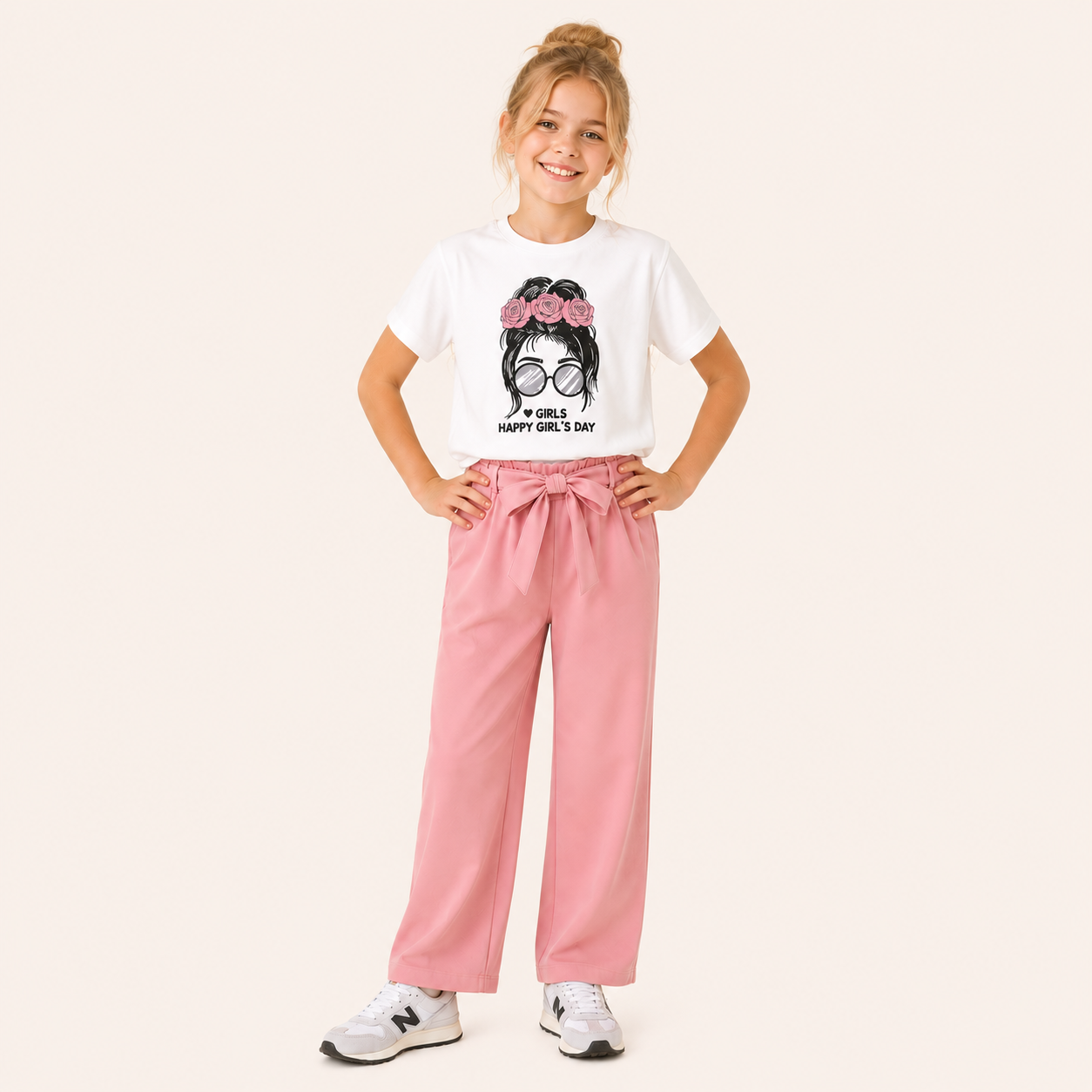 Speels & Comfortabel -2-Delige Meisjes Set met Cartoonprint
