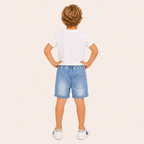 Jongens Denim Short met Ripped Details | 2 kleuren