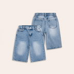 Stoere Denim Bermuda Short voor Meisjes