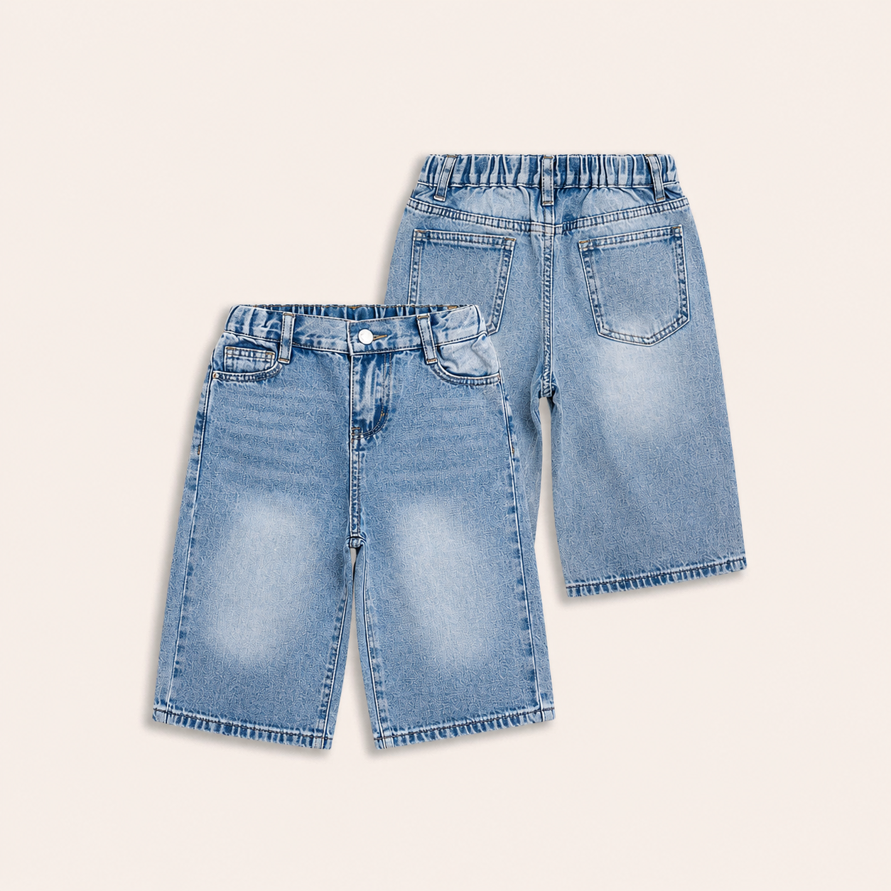 Stoere Denim Bermuda Short voor Meisjes