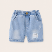Jongens Denim Short met Ripped Details | 2 kleuren