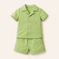 Jongens 2-delige Katoenen Zomerset met Overhemd en Short