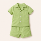 Jongens 2-delige Katoenen Zomerset met Overhemd en Short