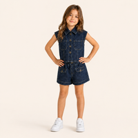 Meisjes 2-delige denim zomerset