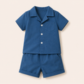 Jongens 2-delige Katoenen Zomerset met Overhemd en Short