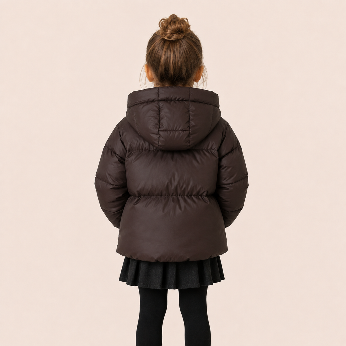 Meisjes Korte Pofjas met Capuchon | 3 kleuren