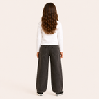 Meisjes Katoenen Longsleeve met Ronde Hals | 3 kleuren