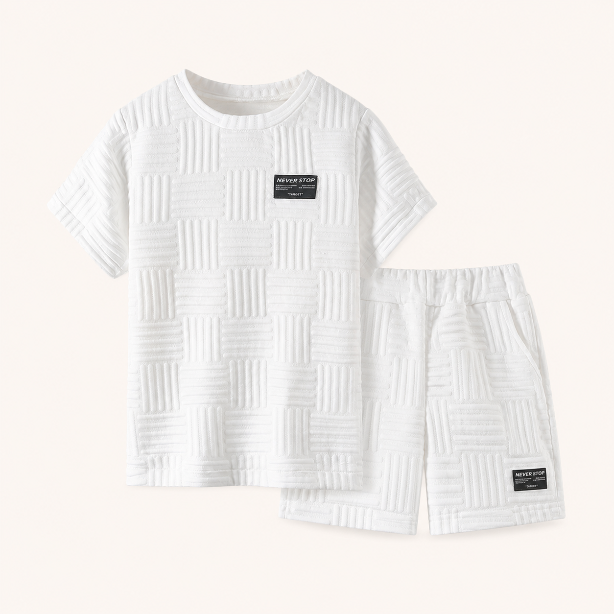 2-Delige Jongensset met luxe Textuur | 2 kleuren