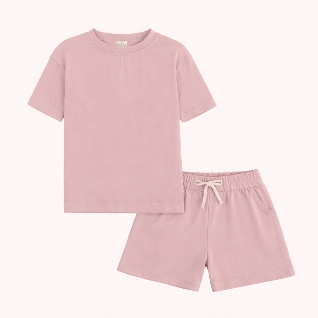Sportief Zomercomfort – 2-Delige Jongensset met T-Shirt en Shorts