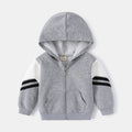 Jongens Colorblock Ritshoodie - Grijs