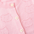 Meisjes Gebreid Vest met Beertjesmotief | 2 kleuren