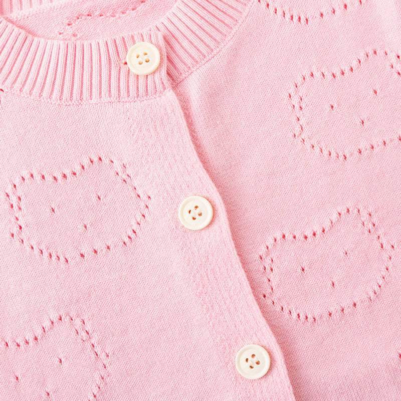 Meisjes Gebreid Vest met Beertjesmotief | 2 kleuren