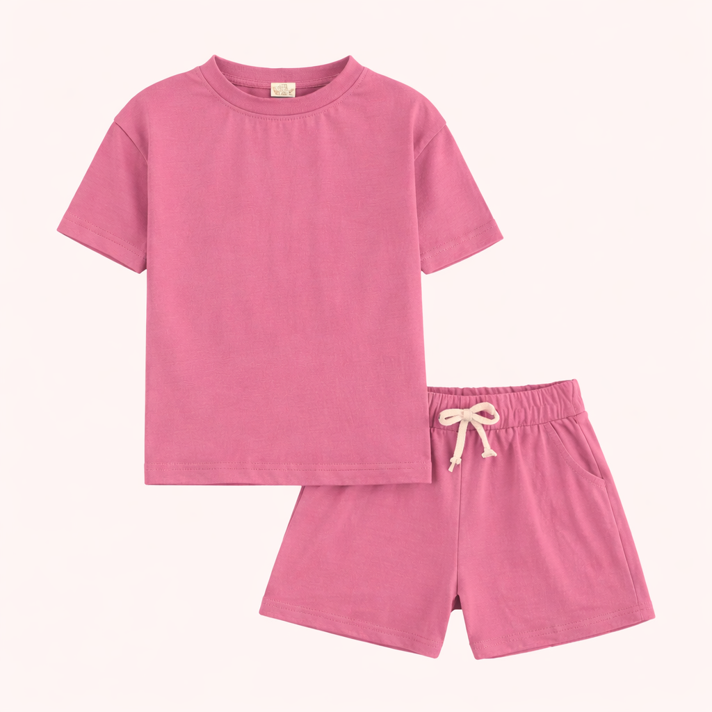 Sportief Zomercomfort – 2-Delige Jongensset met T-Shirt en Shorts