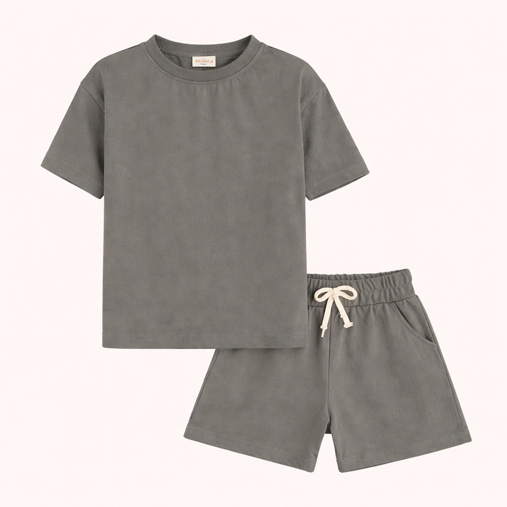 Sportief Zomercomfort – 2-Delige Jongensset met T-Shirt en Shorts