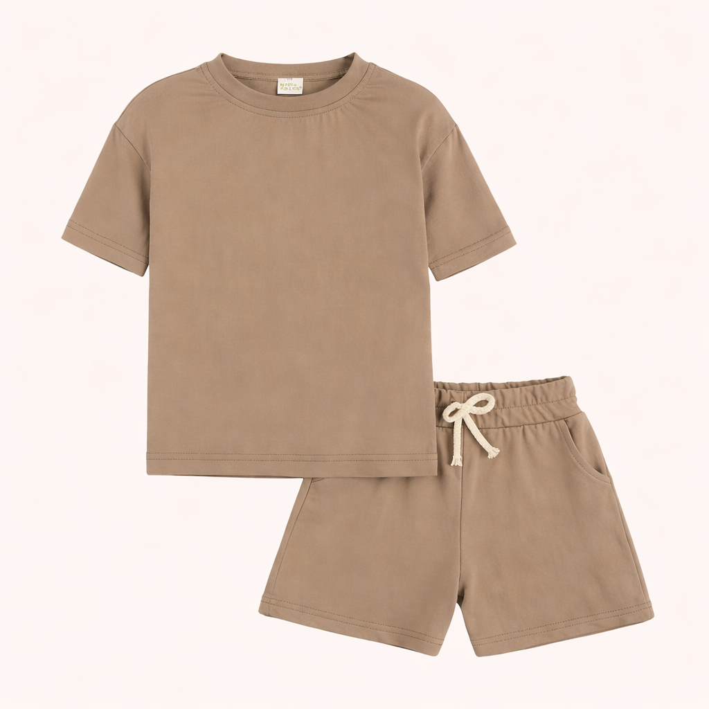 Sportief Zomercomfort – 2-Delige Jongensset met T-Shirt en Shorts