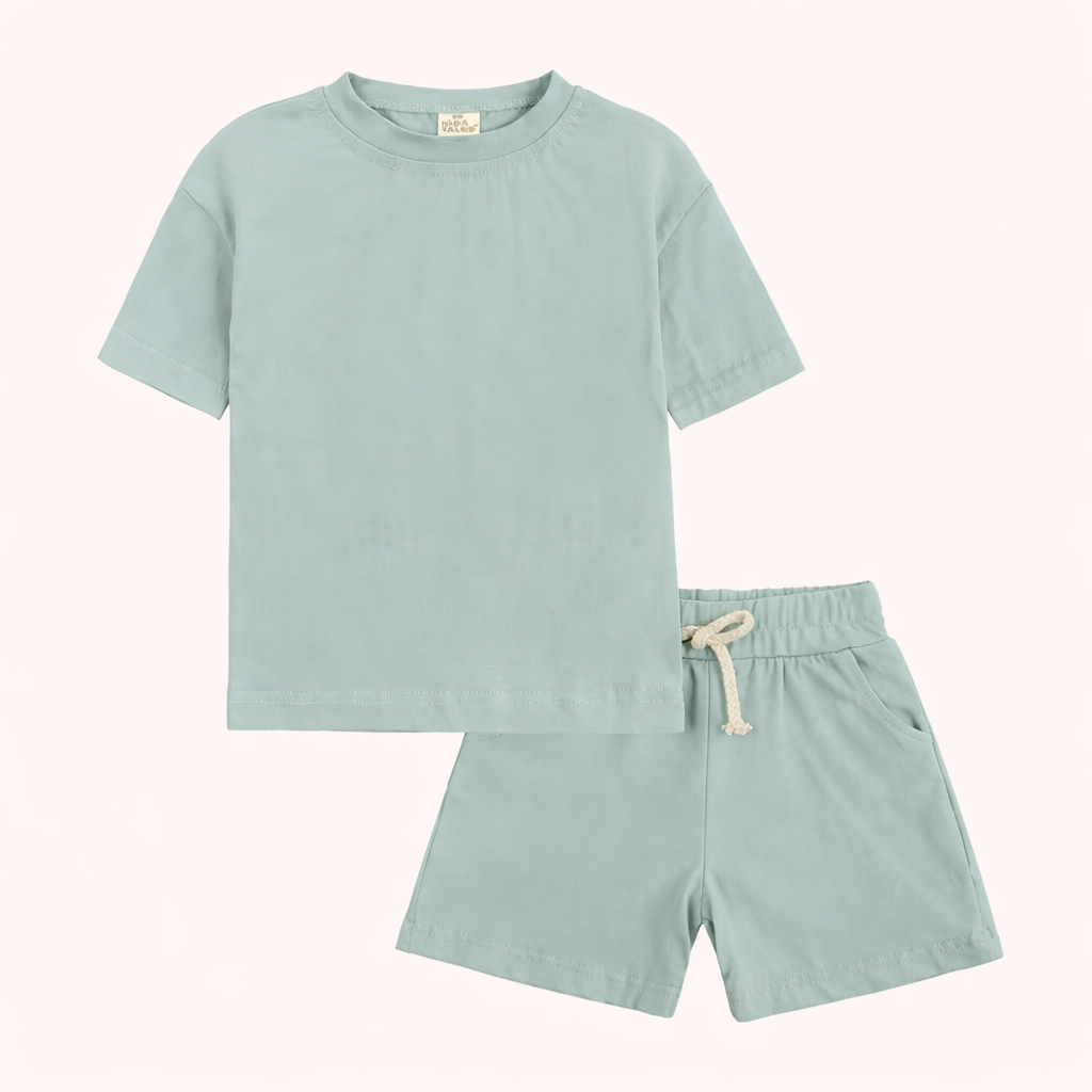 Sportief Zomercomfort – 2-Delige Jongensset met T-Shirt en Shorts