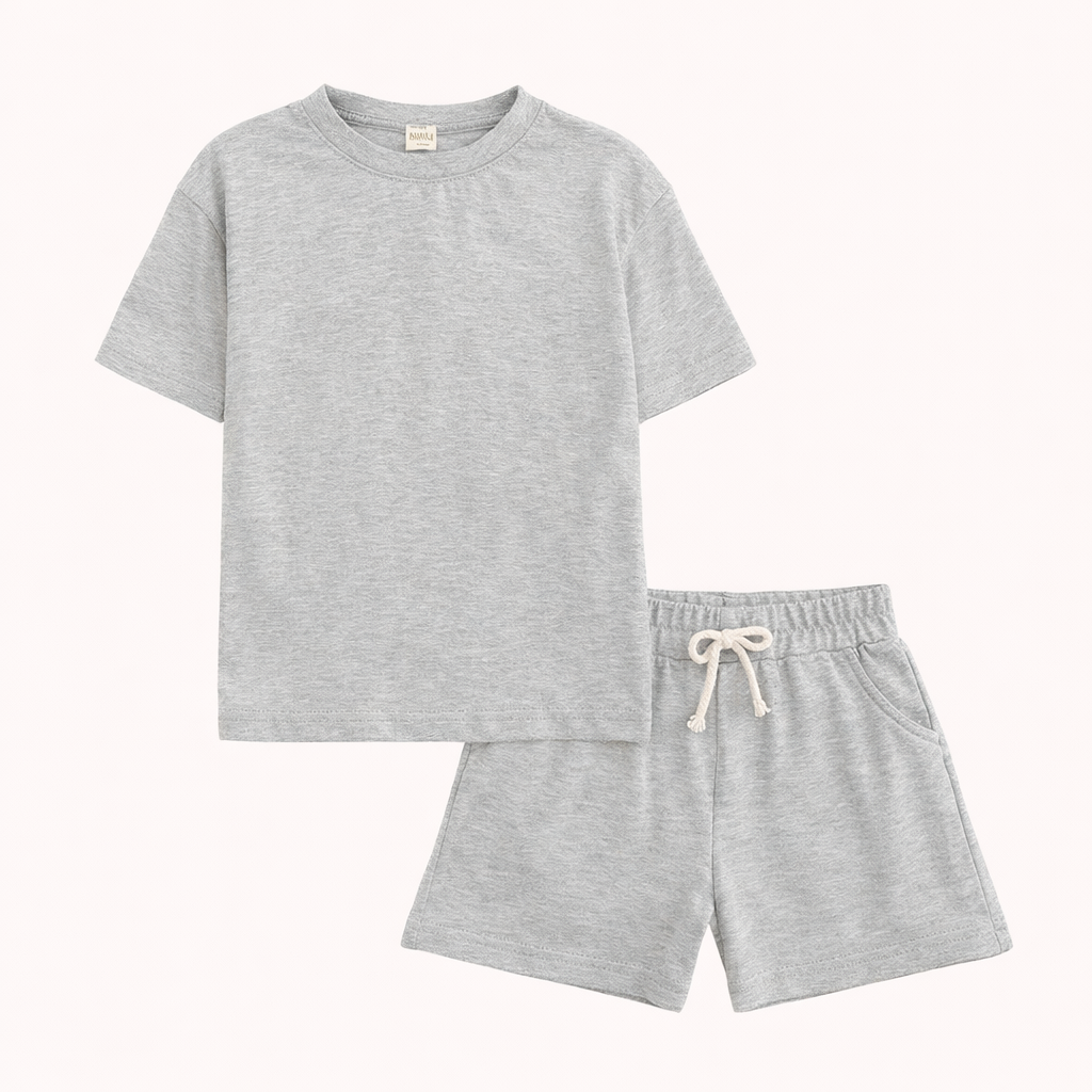 Sportief Zomercomfort – 2-Delige Jongensset met T-Shirt en Shorts