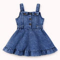 Meisjes denim jurk – zomerse spijker outfit