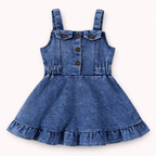 Meisjes denim jurk – zomerse spijker outfit