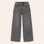 Meisjes Wijde Jeans met Hoge Taille