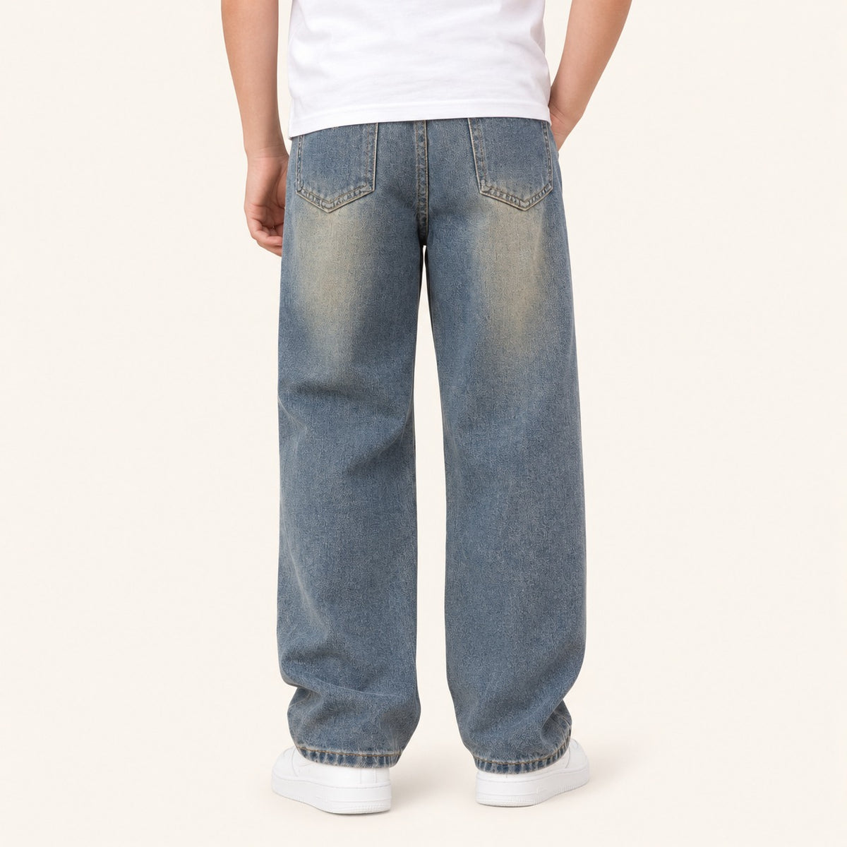 Jongens Gescheurde Jeans met Rechte Pasvorm