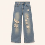 Jongens Gescheurde Jeans met Rechte Pasvorm