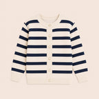 Meisjes Gestreept Vest met Ronde Hals