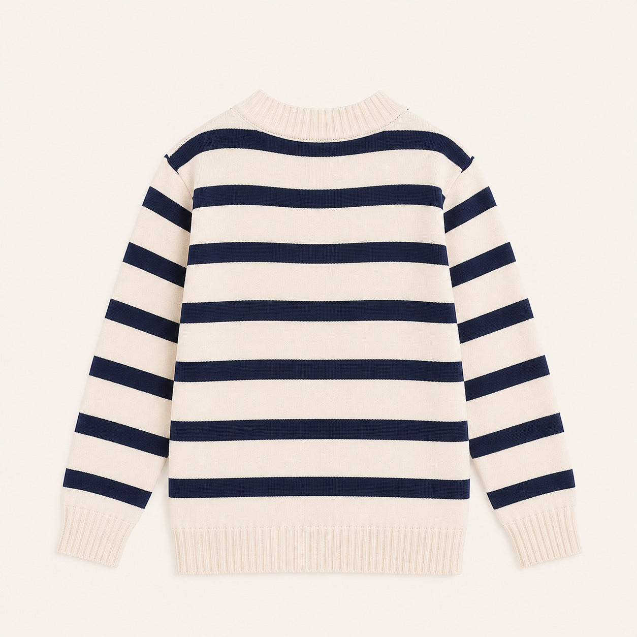 Meisjes Gestreept Vest met Ronde Hals