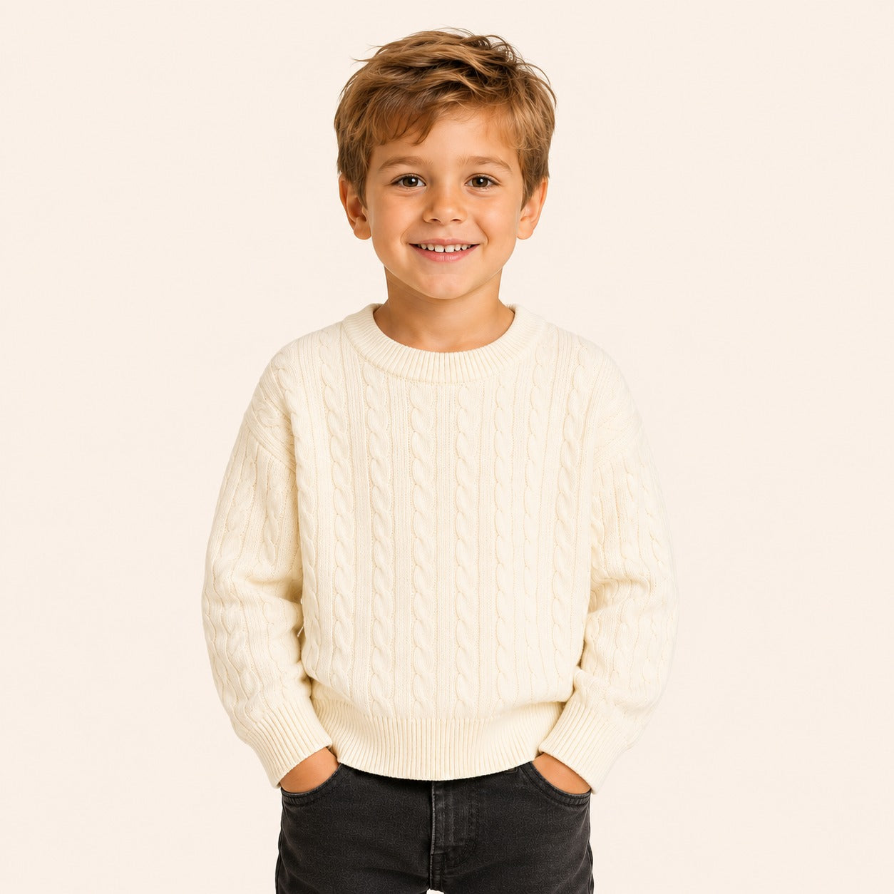 Jongens Kabelgebreide Trui | 5 kleuren
