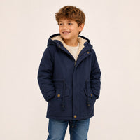 Jongens Gevoerde Winterjas met Capuchon | 5 kleuren