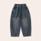Jongens Wijde Stonewash Jeans