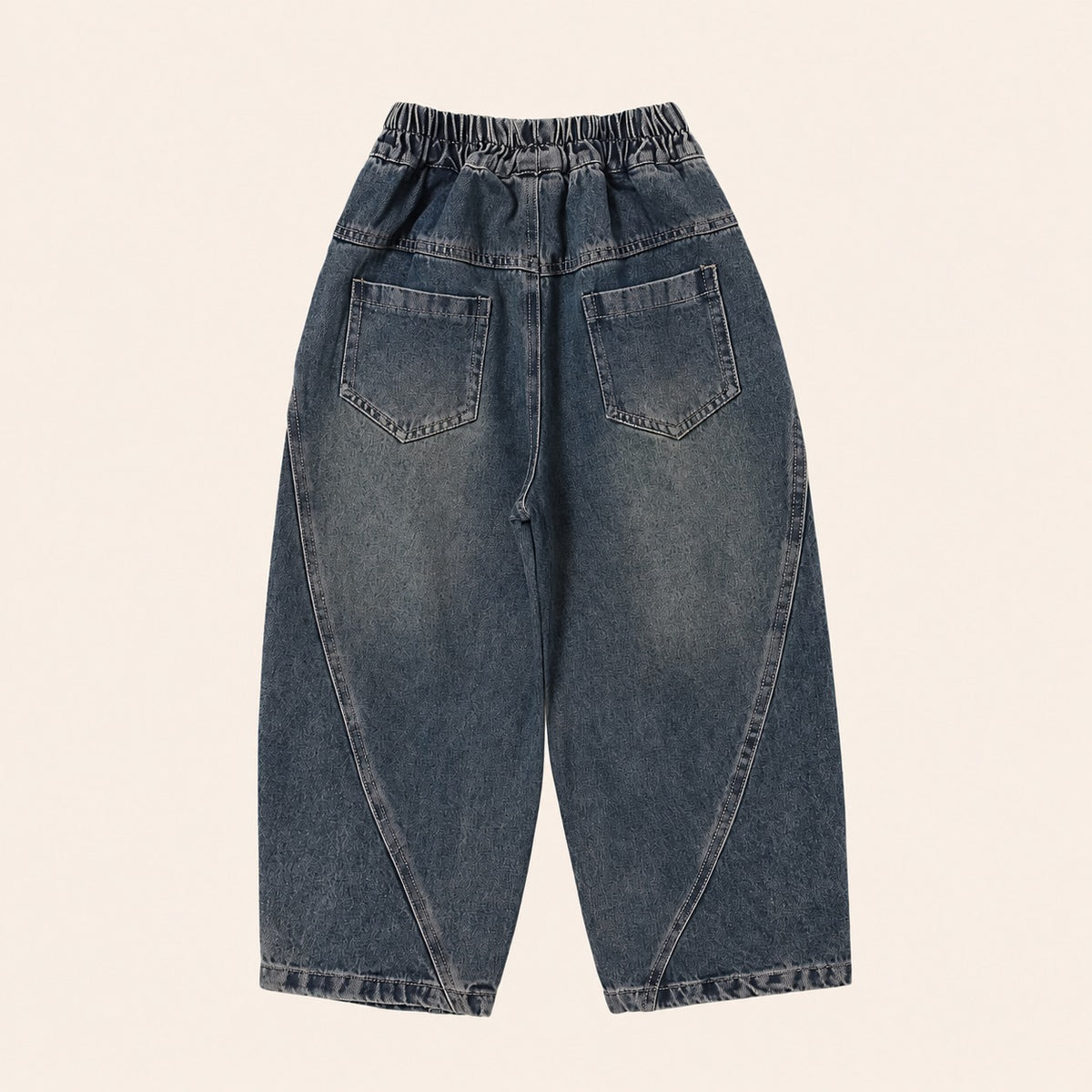 Jongens Wijde Stonewash Jeans