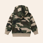 Jongens Camouflage Vest met Capuchon