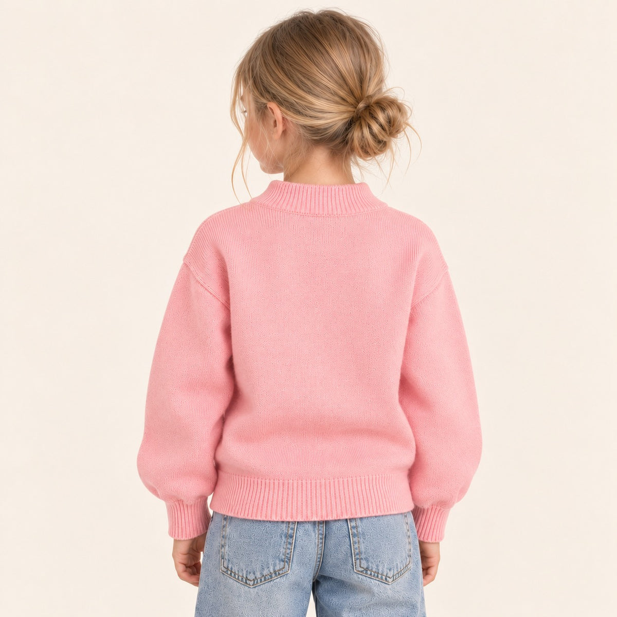 Meisjes Gebreide Trui met Ronde Hals | 5 kleuren