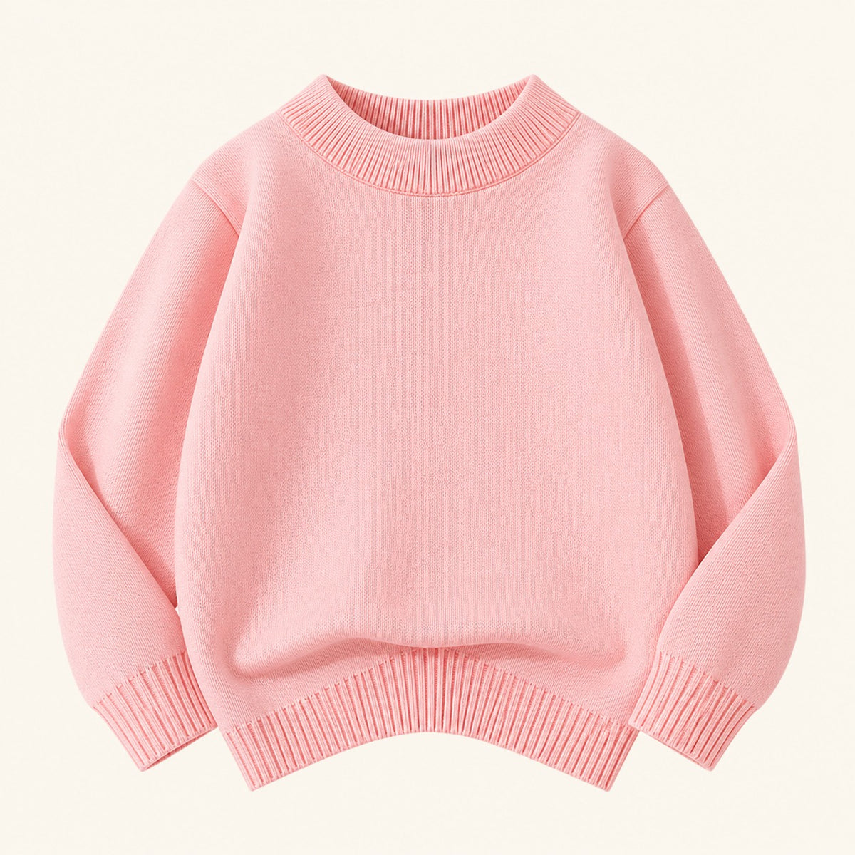 Meisjes Gebreide Trui met Ronde Hals | 5 kleuren