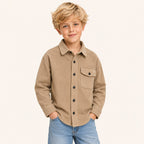 Jongens Katoenen Overshirt met Borstzakken | 2 kleuren