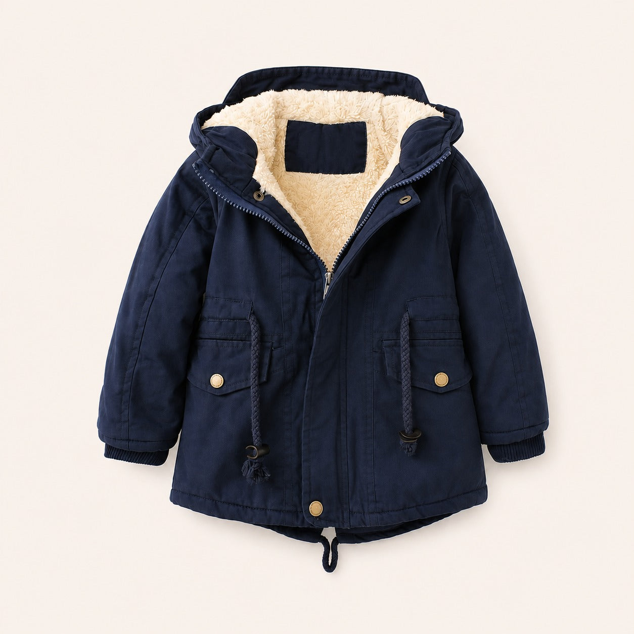 Jongens Gevoerde Winterjas met Capuchon | 5 kleuren