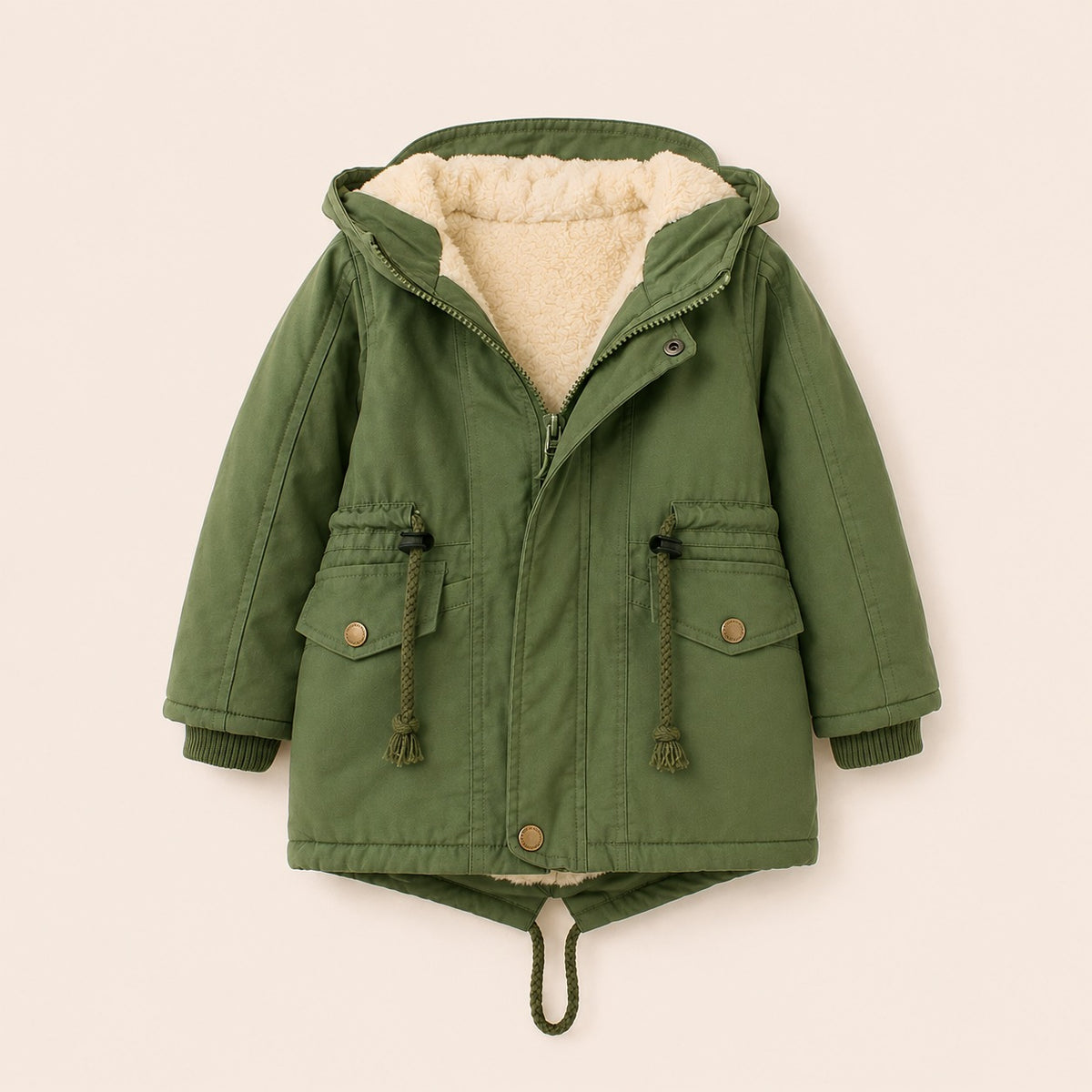Jongens Gevoerde Winterjas met Capuchon | 5 kleuren