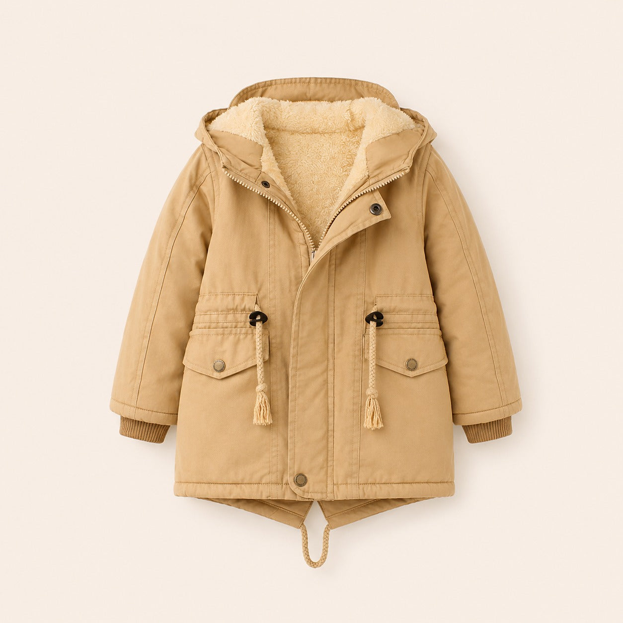 Jongens Gevoerde Winterjas met Capuchon | 5 kleuren