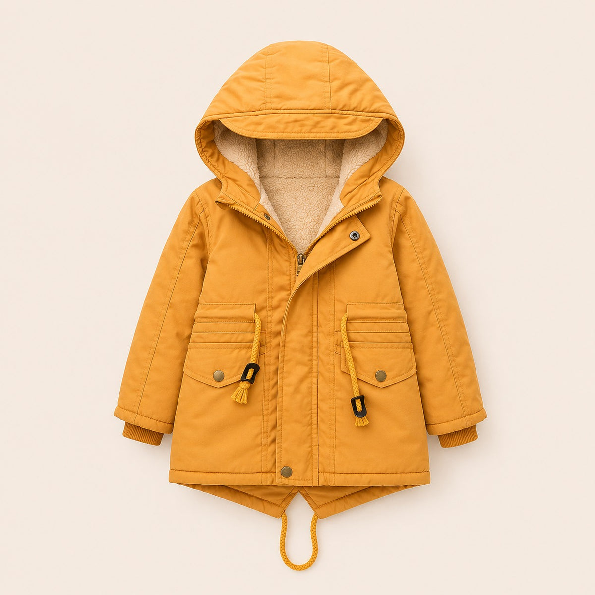 Jongens Gevoerde Winterjas met Capuchon | 5 kleuren