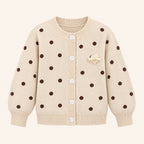 Meisjes Stippenvest met Knopen | 2 kleuren
