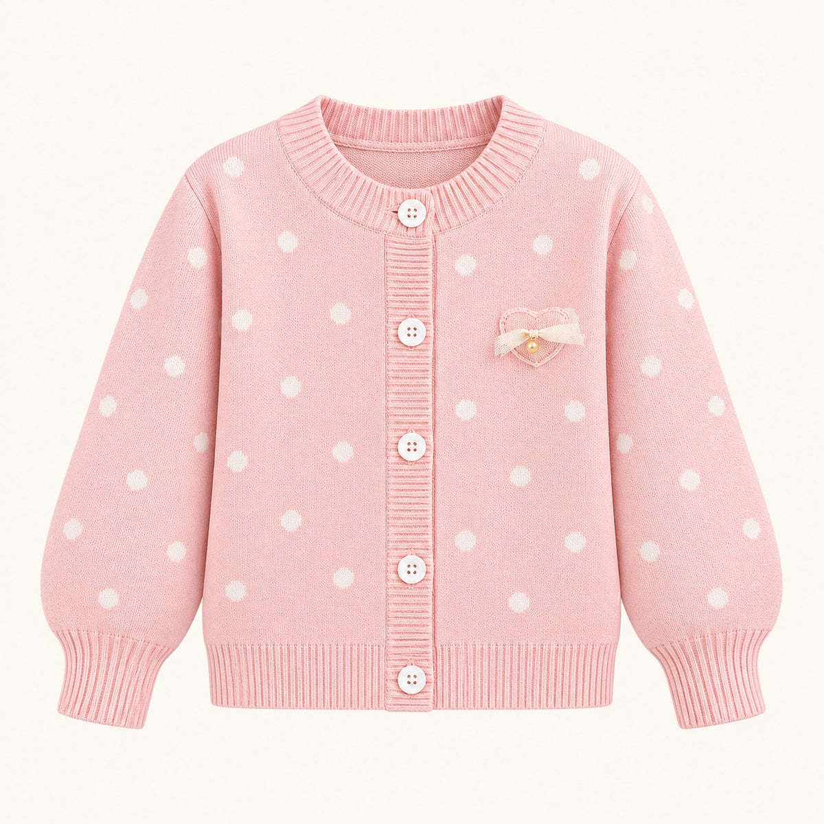 Meisjes Stippenvest met Knopen | 2 kleuren