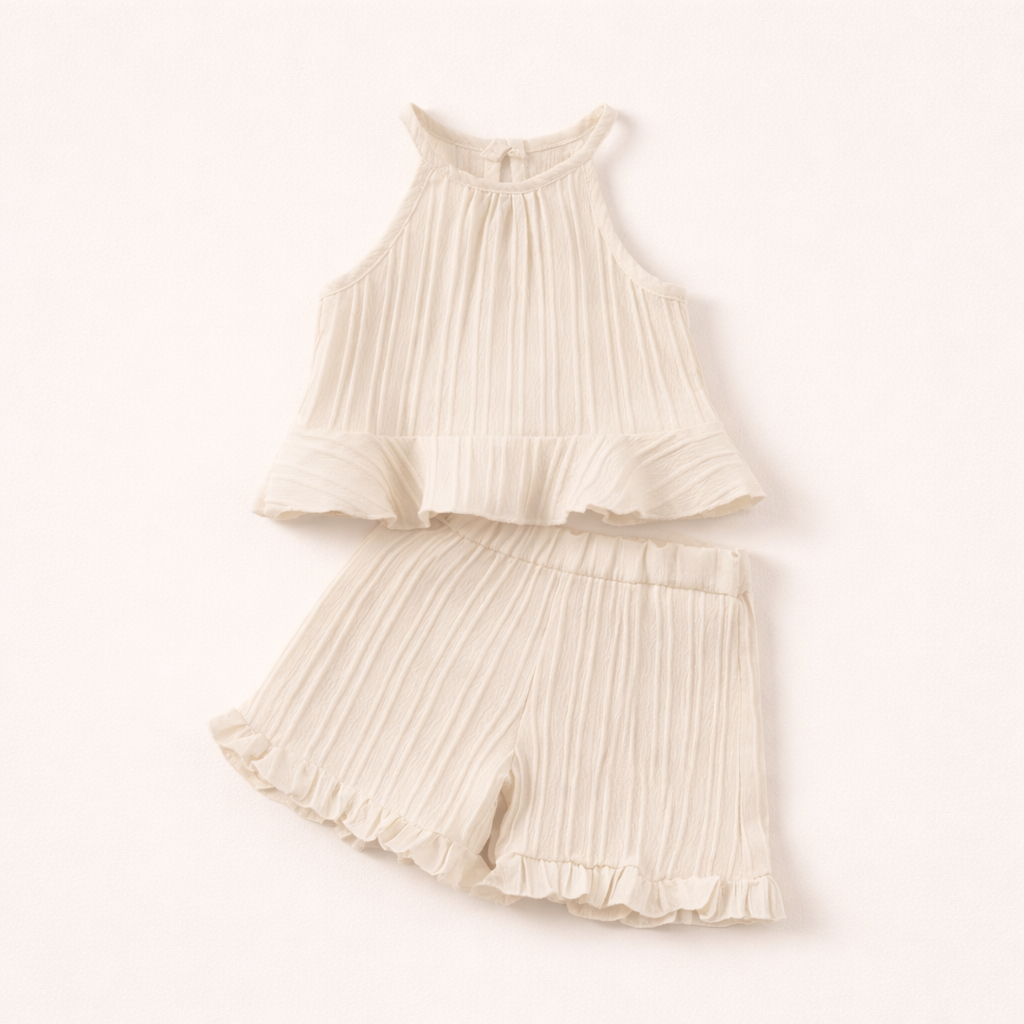 Meisjes zomer set 2-delig – ruffle top & short