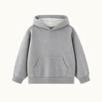 Jongens Basic Hoodie | Lichtgrijs